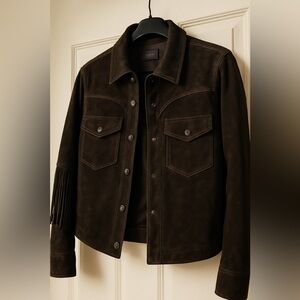 NEW Lucky Brand black Suede Jacket